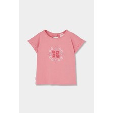Boboli Çiçek Desenli Tshirt 2 Yaş-6 Yaş Kırmızı