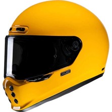 Hjc V10 Sarı Kask Retro Tasarım Fiberglas