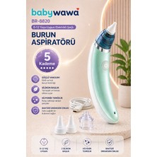 Babywawa BR-8820 0-12 Yaş Şarjlı Bebek Burun Aspiratörü – 5 Kademe Güçlü Vakum