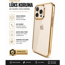 Yepyenitrend Iphone 14 Pro Max Uyumlu Kılıf -Iphone 14 Pro Max Altın Gold Kılıf