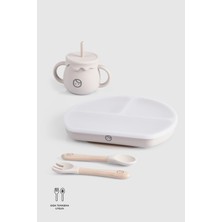 Little Gusto Silikon Bebek Beslenme Seti – Bej
