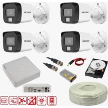 Hikvision 4 Kamerali Gece Renkli 4 Kanal 1TB HDD