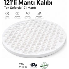 Van Vleck 121 Bölmeli Mantı Kalıbı – Pratik Mantı Yapma Aparatı, Çoklu Hamur Kesme ve Şekillendirme