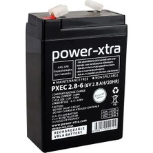 Power-Xtra Ecolead - Pxec2.8-6 - 6V 2.8 Ah Kuru Akü F1