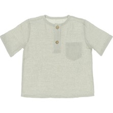 Merli Rose Şile Bezi Düğmeli Tshirt