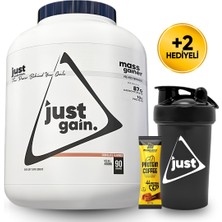 Just Nutrition Mass Gainer Karbonhidrat Tozu 4500 Gr 90 Servis Çikolata + Shaker + Protein Kahve Hediyeli