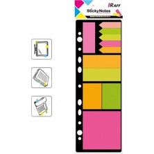 Raff Yapışkanlı Not Kağıdı Neon Organizer 25 Sayfa