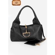 Alessia Bag Nora Hakiki Süet Metal Tokalı Omuz Çantası