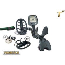 Teknetıcs T2 5” Dd + 11” Dd Başlıklı & Tek-Poınt Pinpointer Metal Arama Dedektörü