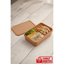 Gugga Terra - 3 Bölmeli Lunchbox Yemek Saklama Kabı Beslenme Kutusu 750 ml