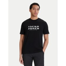 Jack & Jones Jack&jones 12289880 0 Yaka Erkek Tshirt - Siyah