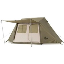 Naturehike Village 5.0 Otomatik Kurulum 4 Kişilik Kamp Çadır Army Green