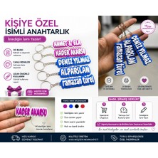 Kişiye Özel Isimli Anahtarlık – 3D Baskı Renkli Tasarım, Istediğin Isim Yazılır, Hediye Anahtarlık