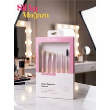 Silay Mağaza Profesyonel 6'lı Göz Makyaj Far Fırçası Seti-Eyeliner,dağıtma,buğu,far&kaş Kirpik Fırçası