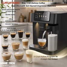 Grundig Kva 7230 Delisia Coffee Tam Otomatik Süt Hazneli Espresso Makinesi
