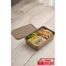 Gugga Terra - 3 Bölmeli Lunchbox Yemek Saklama Kabı Beslenme Kutusu 750 ml