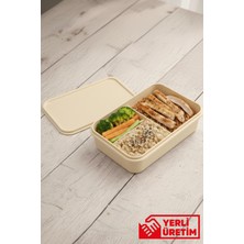 Gugga Terra - 3 Bölmeli Lunchbox Yemek Saklama Kabı Beslenme Kutusu 750 ml