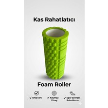 SUNYOGA Foam Roller Masaj Rulosu Orta Sert – Spor Sonrası Kas Gevşetici Yoga Pilates Fitness Masaj Köpüğü