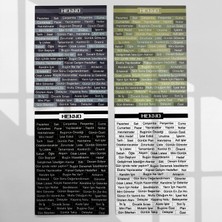 Henno Ajanda Için Planlayıcı Kelime Cümleler Temalı Sticker Seti (4’lü A6) | Defter, Bullet Journal