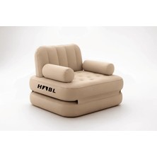 Habl Tek Kişilik 2\'si 1 Arada Şarjlı Şişme Koltuk ve Yatak 190X100X65