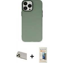 İlk El Grup Pilelistore™ iPhone 13 Pro Max Kılıf Ahenk Çizgi Prime - Siyah 6d Mat Seramik Hayalet Nano Ekran Koruyucu + Rainbow Kamera Lens Koruma Cam - Regd