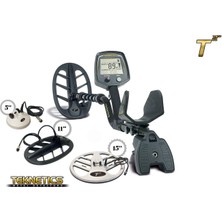 Teknetıcs T2 5” Dd + 11” Dd + 15” Dd Başlıklı Metal Arama Dedektörü