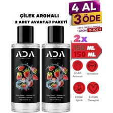 Ada Marketing Kayganlaştırıcı Jel 150 ml Çilek Aromalı 2 Adet Yenilebilir Özel Formül