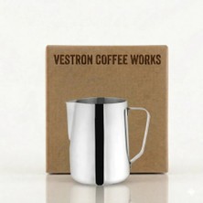 Vestron Barista Süt Potu Paslanmaz 304 Çelik Pitcher Milk Jug Progear Kahve Espresso 350 ml