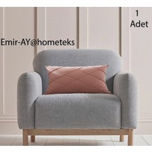 Emir-Ay@hometeks Kapitoneli Kırlent Kılıfı ,yastık Kılıfı ( Leke Tutmayan Silinebilir Kadife )
