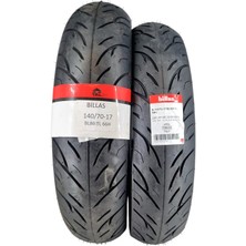 Billas 140/70-17 ve 110/70-17 Tl (Tubeless - Dubleks) BL086 Lastik Takımı