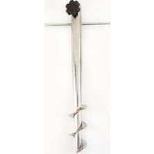 Çetinel Metal Plaj Şemsiye Kazığı Yuvarlak Şemsiye İçin Sağlam Burgulu Aparatlı