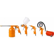 
rotor  8031К8 Kompresör Boya Hava Mazot Lastik Tabancası ve Hortun, 5 Li Set