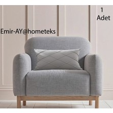 Emir-Ay@hometeks Kapitoneli Kırlent Kılıfı ,yastık Kılıfı ( Leke Tutmayan Silinebilir Kadife )