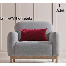 Emir-Ay@hometeks Kapitoneli Kırlent Kılıfı ,yastık Kılıfı ( Leke Tutmayan Silinebilir Kadife )