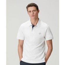  club yaka altı baskılı polo t-shirt