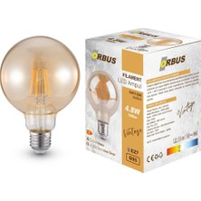 Orbus Globe GA95 Amber Ampul E27 540LM