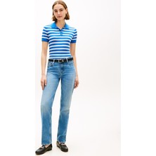 Tommy Hilfiger Lıght Layerıng S/s Polo Sweater Kadın Mavi Polo - WW0WW48503