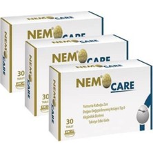Nemocare 30 Kapsül 3 Adet Doğal Kolajen İçeren Yumurta Kabukı Zarı Takviye Edici Gıda