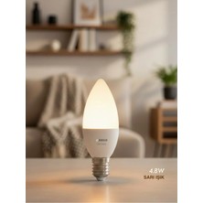 Orbus Bright LED Ampul 4.8W Sarı Işık E14 425LM