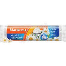 2 Adet Macromax Büzgülü Çöp Torbası Orta Boy Papatya Kokulu 10 Adet