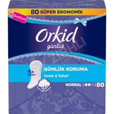 3 Adet Orkid Günlük Ped Normal 80'li