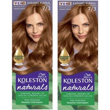 Wella Koleston Naturals 7/3 Karamel Kumral Amonyaksız Krem Saç Boyası x 2 Adet Yumuşak ve Sağlıklı Görünüm
