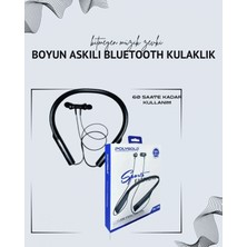 Marsilyan Polygold PG-100 Boyun Askılı Kablosuz Kulaklık – 200 Saat Bekleme Süresi Stereo Ses Mikrofonlu
