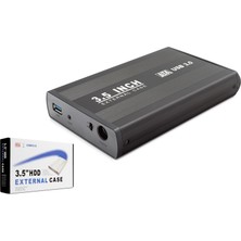 Marsilyan 3.5 Inç Sata HDD Harici Disk Kutusu USB 3.0 - Siyah HDX1756