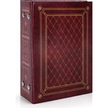 Nobbystar Bordo Deri Görünümlü 100'lük 10 x 15 cm Fotoğraf Albümü Ahşap Çerçeveli