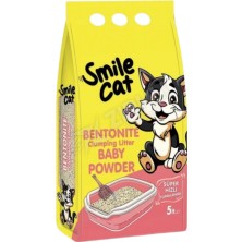 4 Adet Smile Bentonit Bebek Pudralı Kedi Kumu 5 Lt
