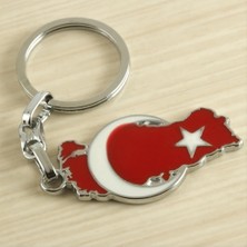 Marsilyan Ay Yıldız Metal Anahtarlık