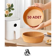 Duffa 50'li Yağlı Pişirme Kağıdı Philips Xiaomi Uyumlu Hava Fritözü Yuvarlak Pişirme Kağıdı