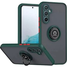 SiHako Newface Galaxy S25 Fe Montreal Yüzüklü Silikon Kapak - Yeşil