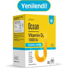 Orzax Ocean Vitamin D3 1000 Iu Damla 50ml